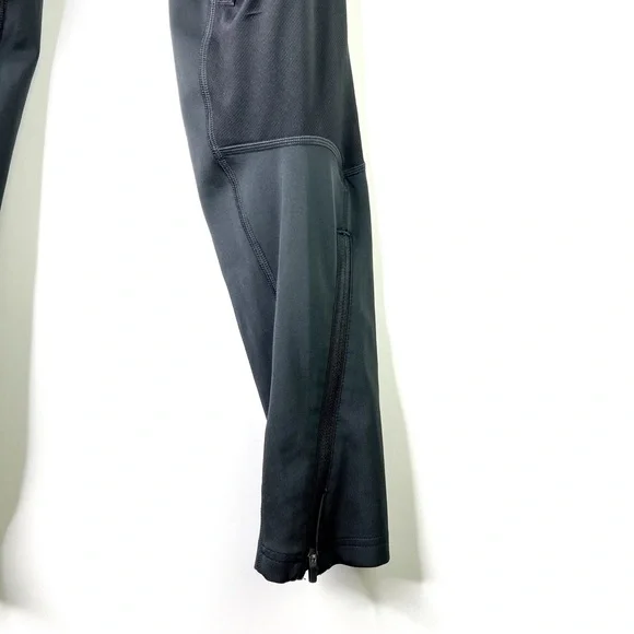 Adidas Performance Athletic Leggings Training Ankle Zipper Mesh Black Size M - Picture 7 of 14